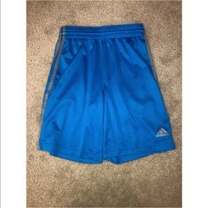 Boys blue adidas shorts in great condition!